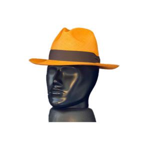 Sombrero panamá original clásico naranja