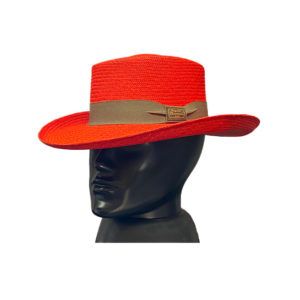 Sombrero panamá original Gambler rojo