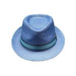 Sombrero panamá original New Trilby azul