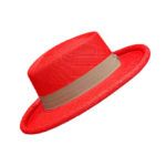 Sombrero panamá original Planter Bullit rojo