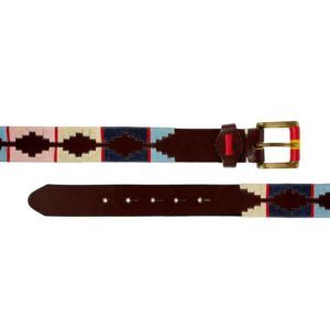 Cinturón argentino bordado colores claros