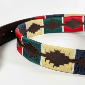 Cinturón argentino bordado colores